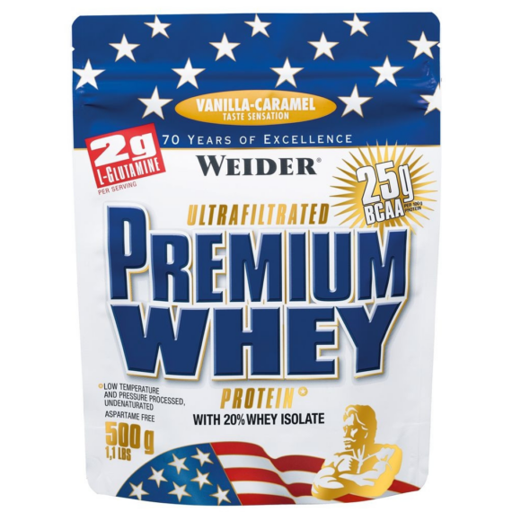 Weider Premium Whey Protein 500 g fehérjepor - vanília-karamella