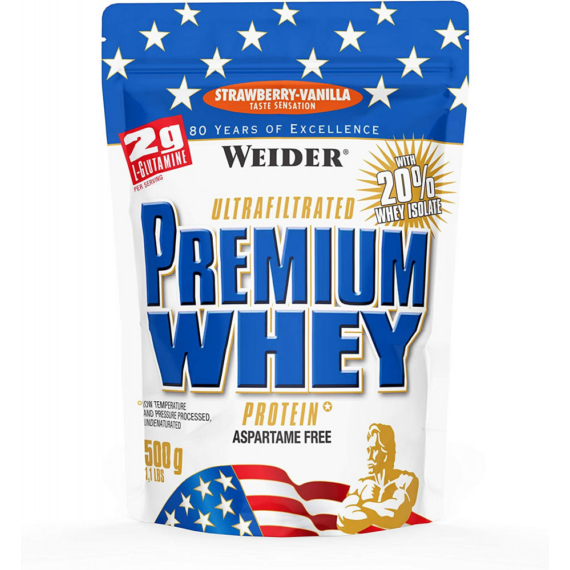 Weider Premium Whey Protein 500 g fehérjepor - eper-vanília