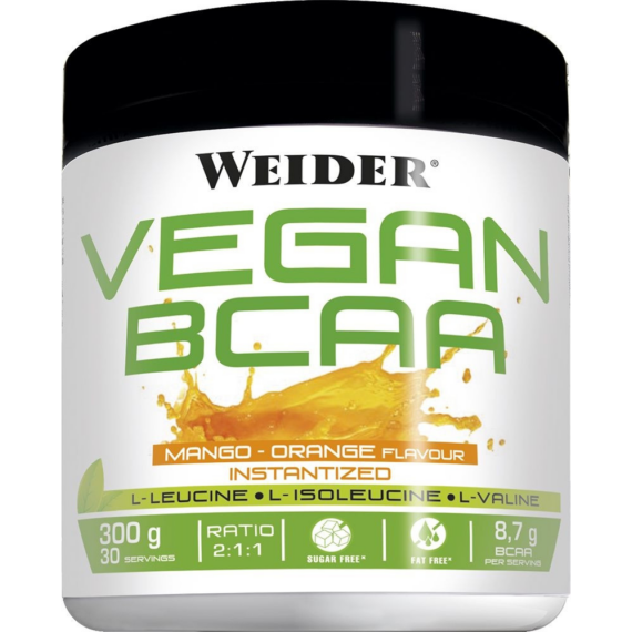 Weider Vegan BCAA 300 g vegán aminosav - mangó-narancs