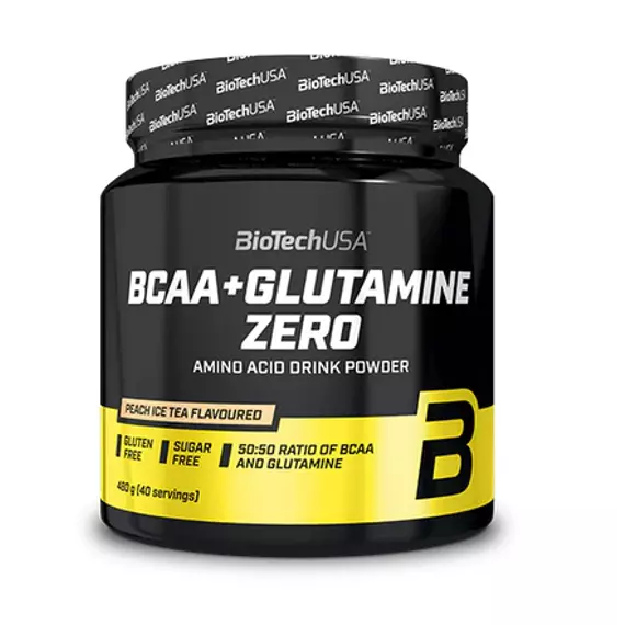 BCAA+Glutamine Zero 480g barackos ice tea